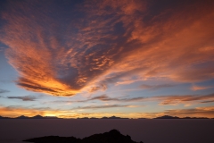 Sunset sky from Pescado Island