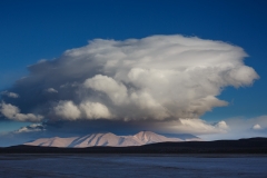 Cumulus over Andean hills