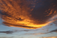 Sunset sky from Pescado Island (vertical)