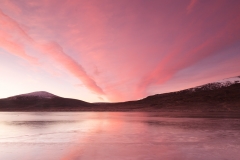 Loch Droma red sunrise