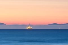 Cromarty Firth oilrig from Hopeman